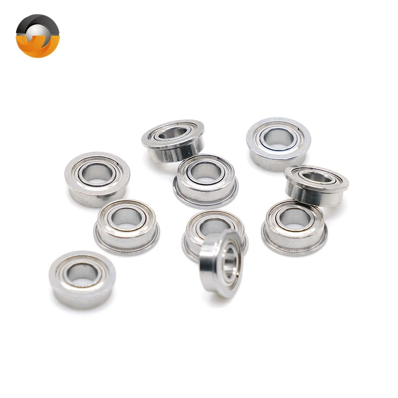 10PCS SMF84ZZ Flange Bearing 4x8x3 mm Double Shielded Stainless Steel Flanged SMF84 Z ZZ Ball Bearings SMF84Z SMF84-2Z MF84