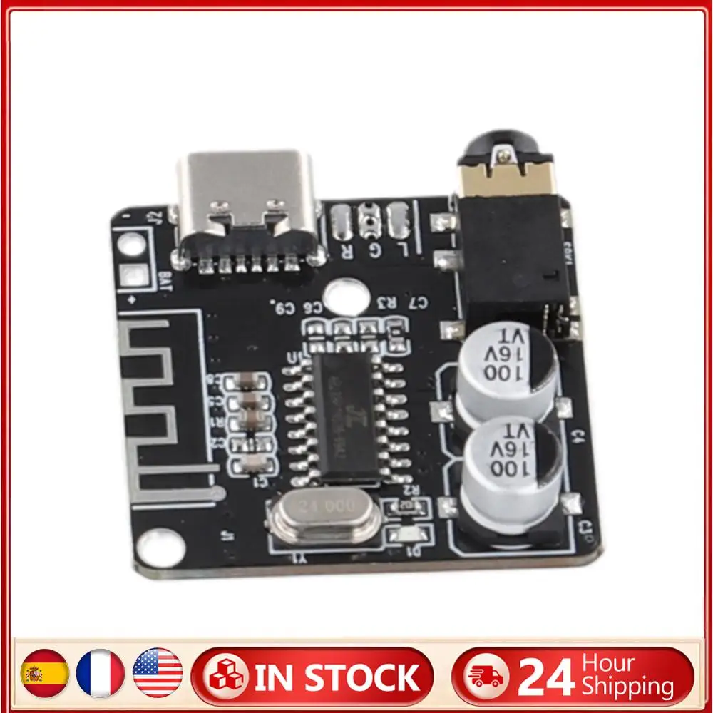 

Плата декодера MP3 без потерь, совместимая с Bluetooth5.0 Type-C, беспроводной стереомузыкальный модуль, модуль аудиоприемника для DIY