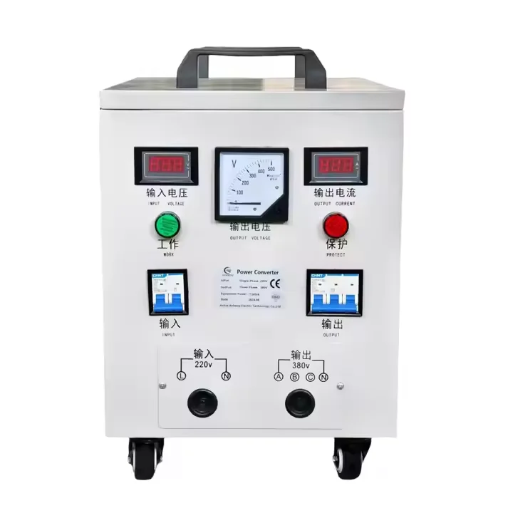 10kva 15kva 20kva 30kva 1 المرحلة 220 فولت إلى 3 المرحلة 220 فولت 380 فولت المرحلة محولات جهد كهربي محول 10kw 15kw