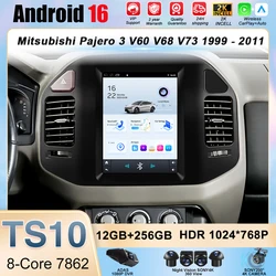 Android 16 For Mitsubishi Pajero 3 V60 V68 V73 1999 - 2011 9.7 Inch Car Radio Stereo Multimedia Player GPS Navigation 2 din Head