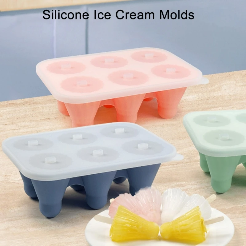 Popsicle molds Badminton Shape Popsicle Molds Silicone BPA Free Ice Pop Easy Release Popsicle Mold 6 sticks Ice Pop Mold