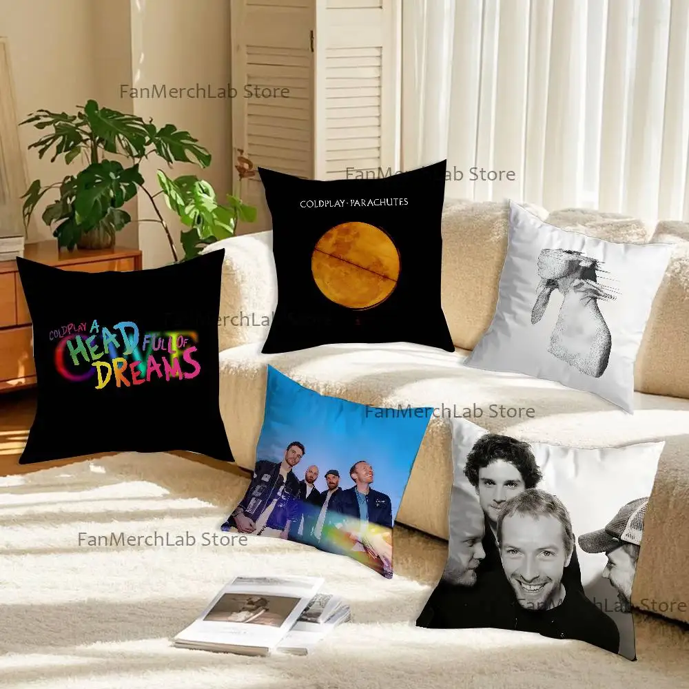 

Band C-ColdplayS Pillowcase Pillowslip Cushion Plush Boys Girls Cartoon Anime Kawaii Decoration Kids Birthday Cute Gifts
