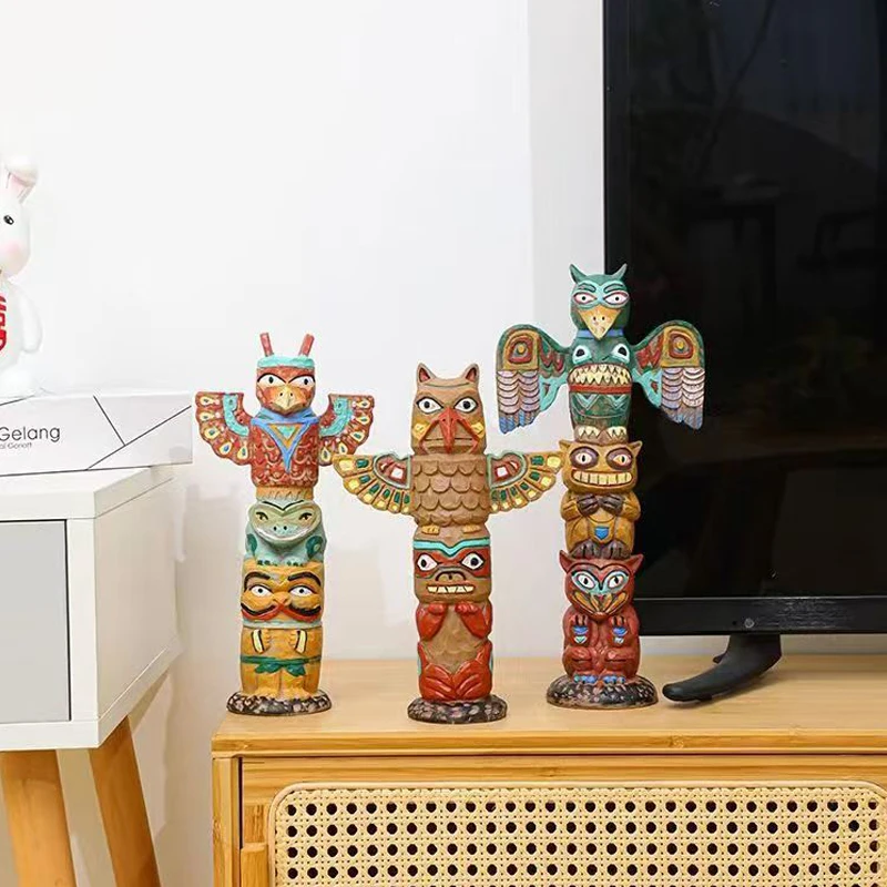 

Nordic Home Decoration Resin Indian Totem Art Ornament Sculpture Art Statues ForHome Office Living Room Entrance Hall Decoration