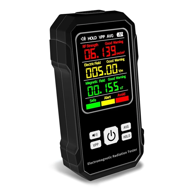 

T36C Детектор электромагнитного излучения Тестер электрического магнитного поля Измеритель RF Устройство обнаружения силы со звуковой сигнализацией