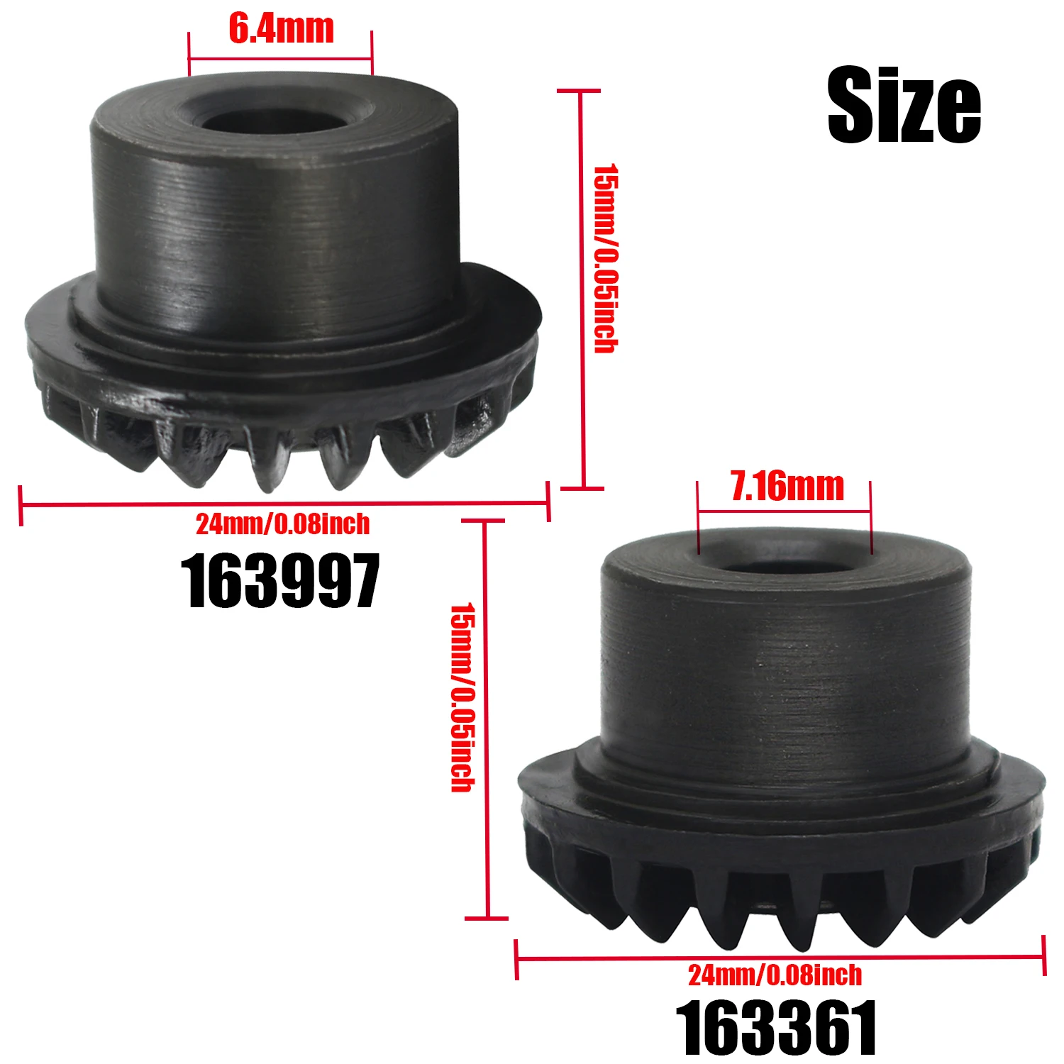 2Pcs Timing Drive Gear Set #163361+163997 For Singer 500 Series 6103 6104 6105 Sewing Machine Accessories