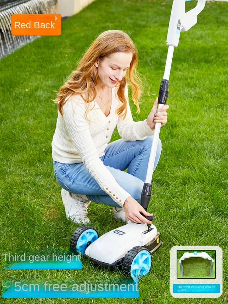 Lithium battery lawn mower Small household rechargeable brushless electric  Gardening lawn mower