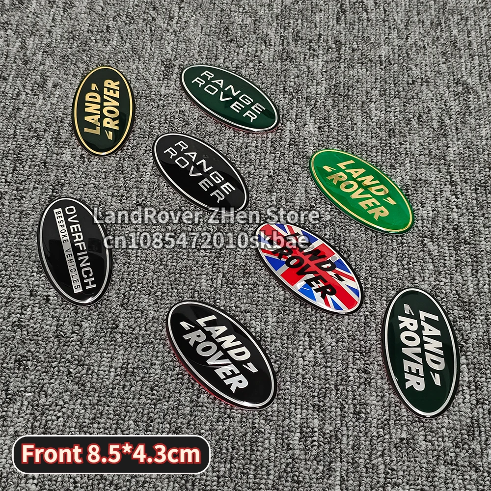 3D Car Front and rear Emblem Badge Sticker For Land rover SVR Discovery Velar Evoque Freelander Range Rover L322 car accessories