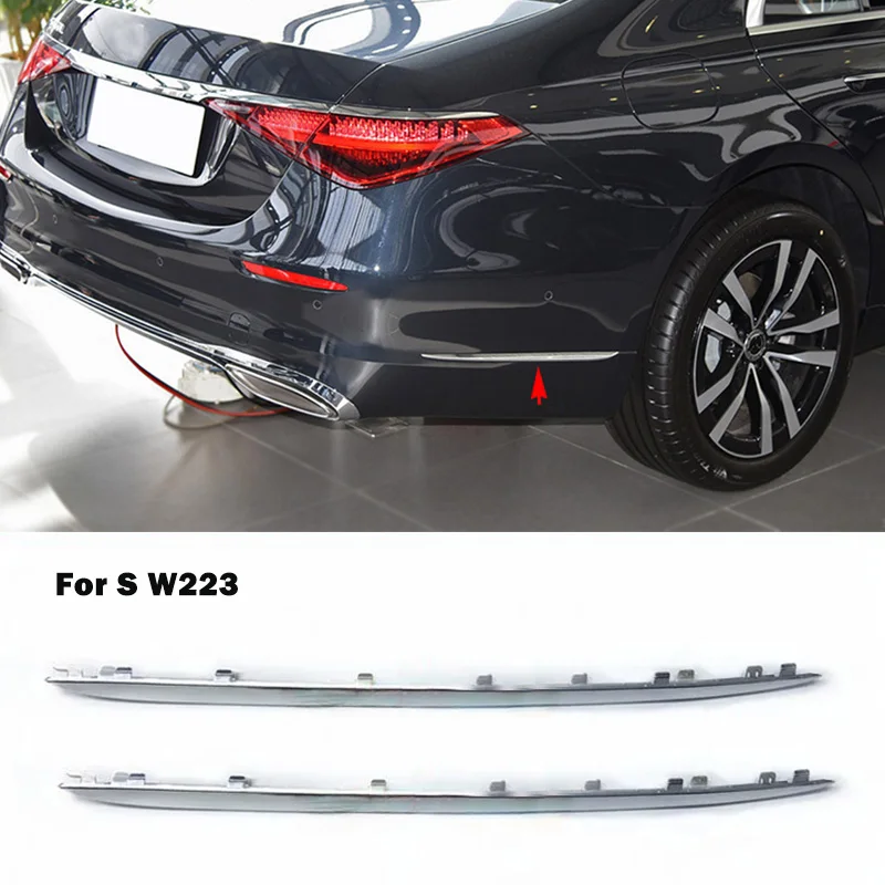 

A2238808002 A2238808102 Rear Bumper Side Chrome Trim Chromium Styling Accessories For Mercedes Benz S Class W223 S400L S450L