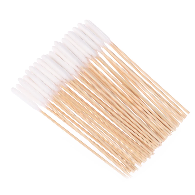 50PCS Large Cotton Swabs With Wooden Sticks For Pets Big Cotton Swabs Long Cotton Swabs Dog Ear Swabs Long Cotton Swab