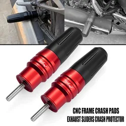Aluminum Motorcycle Exhaust Slider Crash Protector Exhaust Sliders Protection For CRF1000L Africa twin CRF 1000 L 1000L