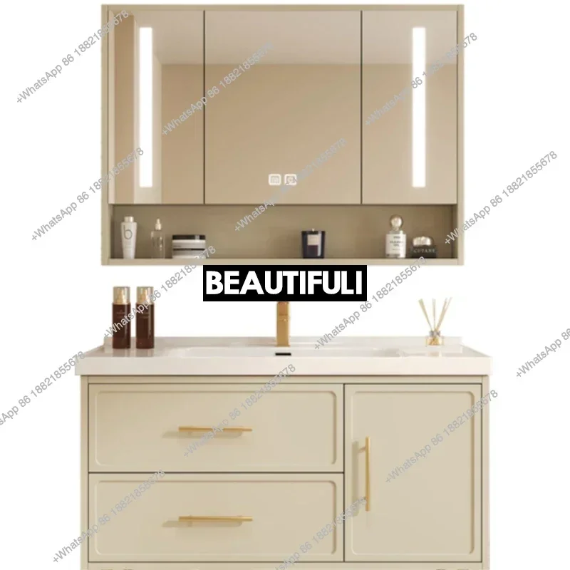 Z136Closed Storage Toilet Cabinet Luxury Bathroom Furniture Wall Pharmacy Vanity Sink Space Saving Filing Cabinets Wooden armadi