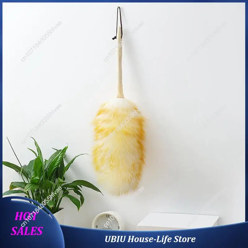 2X Lambswool Dusters With Solid Wooden Handle, Flexible Head, Anti-Static,For Office, Home And Car Etc.-Best Selling