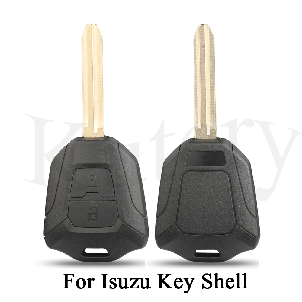 jingyuqin 2 Buttons Car Key Shell For Isuzu DMAX MUX Truck Remote Control Car Key Fob Housing Case TOY43 Blade Replacem