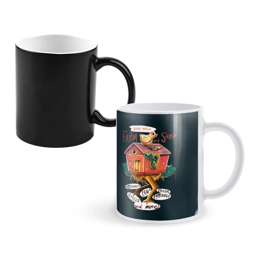 

Baba Yaga FarmsCoffee Mugs And Mug Creative Color Change Tea Cup Ceramic Milk Cups Novelty Gifts
