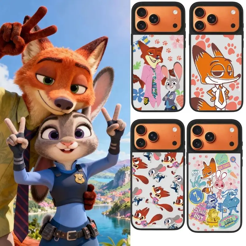Hot speelgoed Zootopia 17 Pro Max 17 Pro Macsafe Draadloos opladen Beschermhoes Geen camerabedieningsknop