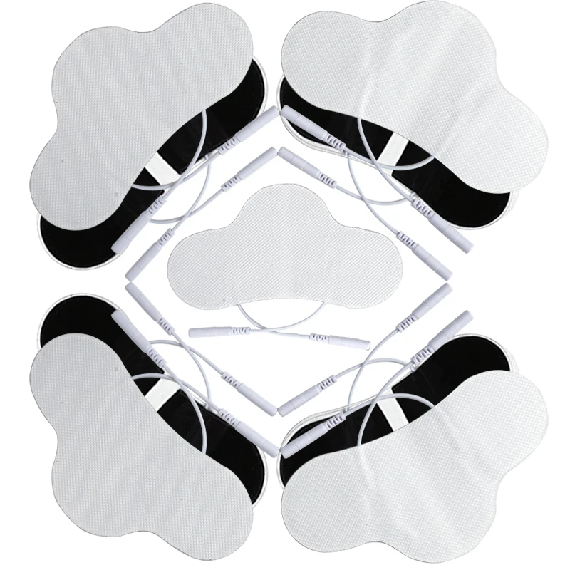 Coussinets d'électrodes TENS, unité d'acupuncture du dos et du cou, prise de 2mm, autocollants de remplacement pour stimulateur musculaire, masseur de traitement