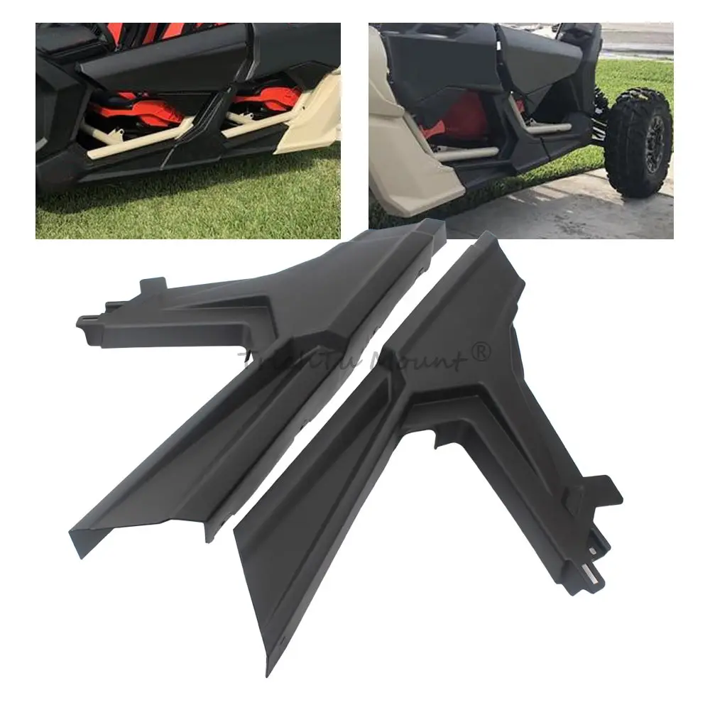 1 Pair Left & Right Front Central Lateral Panels Matte Black ABS For Can-Am Maverick X3 Max 4 Seaters 2017-2023 UTV Accessories