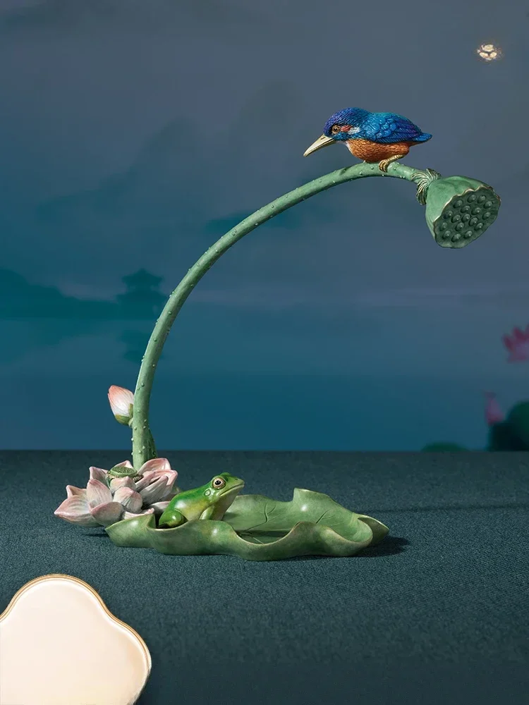 

Медное украшение «Lotus Rhyme», украшение для крыльца, гостиной, настольное украшение, новоселье, открытие, новый подарок для дома