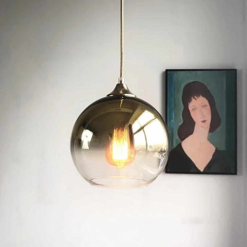 modern pendant led lights arte de vidro pendurado lustre mesa de jantar quarto cozinha modest lampadas de teto para quarto eletrodomestico 01