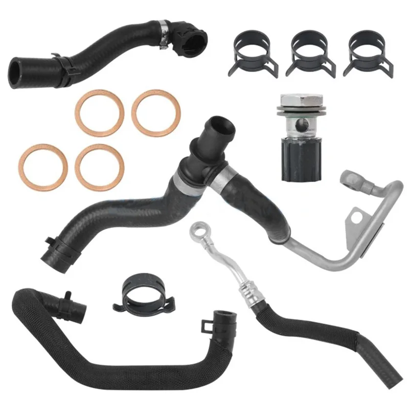 007119905973  07119963201 13Pcs Turbo Coolant Return Hose Set For Mini Cooper S R55 R57 R59 R61 1.6T 11-15