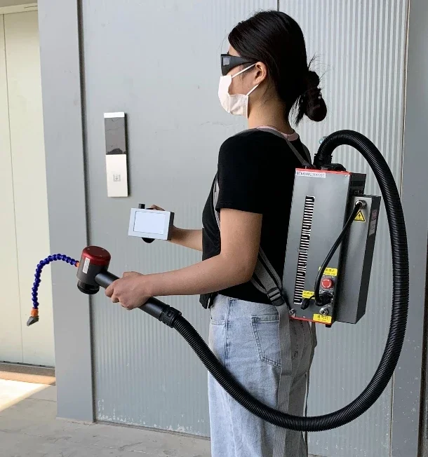 New Launch Backpack  Pulse Cleaning Machine for Rust Paint Wood & Aluminum