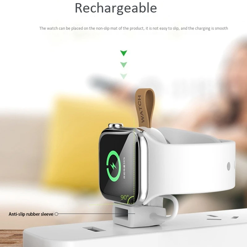 Keychain Wireless Charger for Apple IWatch 1 2 3 4 5 Dock Adapter Mini Portable Smart Watch Wireless Fast Charging Base