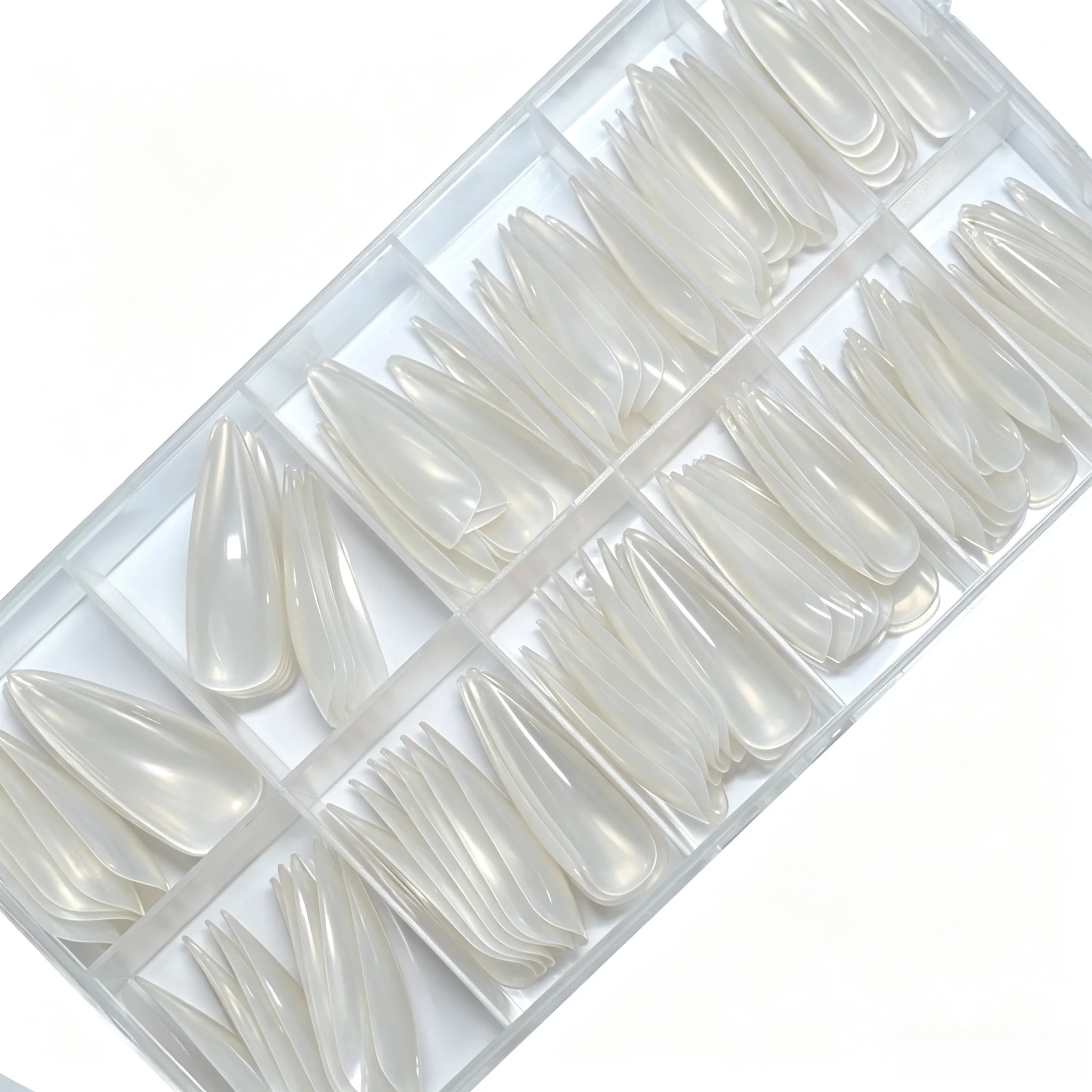 120 Stück Langlebige Verlängerungs-Kunstnagelspitzen Vollabdeckende Nagelspitzen Künstliche Fingernägel UV-Gel-Lack Schnelle Aufbauform Maniküre-Werkzeug – Detail 7