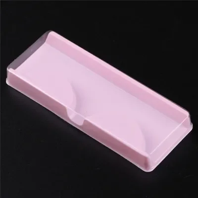 100set Transparent White Pink Plastic Eyelashes Packaging Box Fake Eyelash Tray Storage Cover Single Case