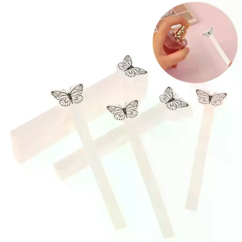 /YOV/Creative Butterfly Shape Testing Aromatherapy Fragrance Perfume Essential Oils Test Tester Paper Strips 100pcs