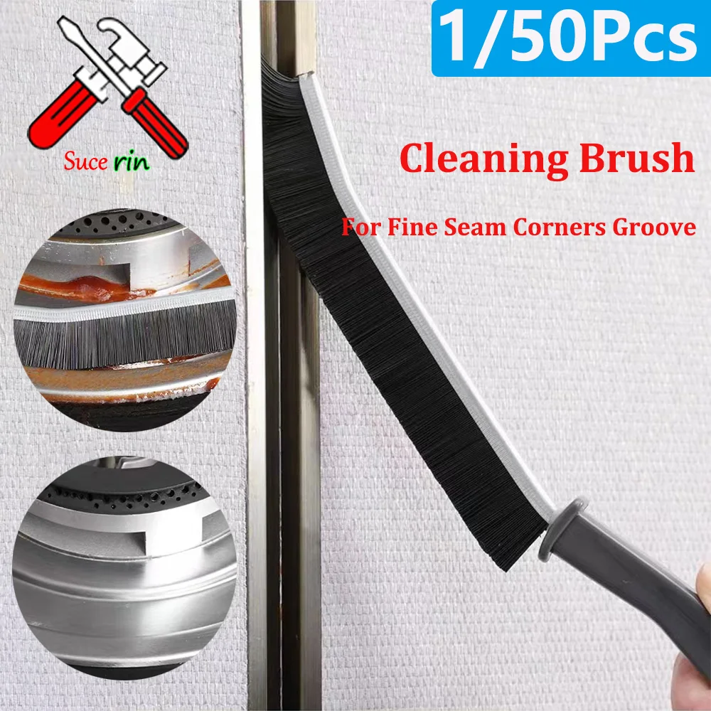 1/50Pcs Cleaning Brush for Fine Seam Corners Groove Window Cleaning Tools Kitchen Bathroom Tiles Joints Brush Toilet WC Brush