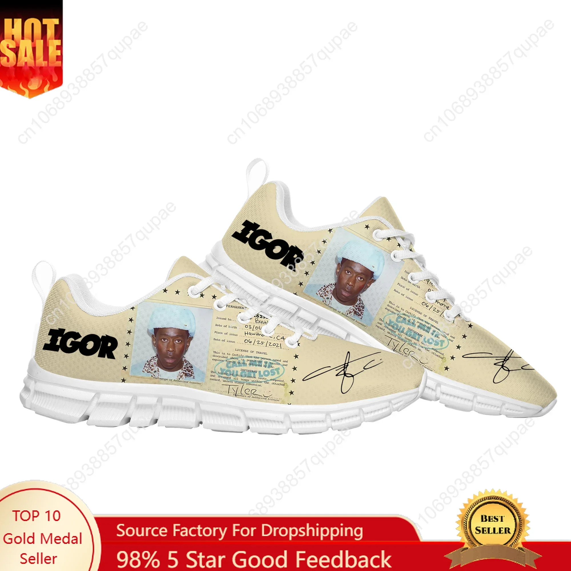 

Tyler The Creator Sports Shoes Mens Womens Teenager Sneakers High Quality Tide Printed Causal Tailor-made Hip Hop Singer Shoes