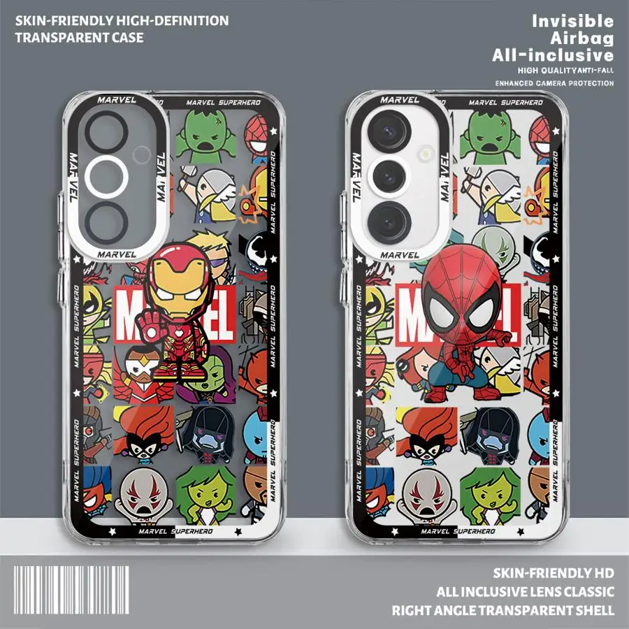 Marvel Groot Spiderman Case for Samsung Galaxy A20s A51 A30 A50 A71 A03 A05s A21s A04 A02 A04e A03s 4G A06 A10 Capa Cover