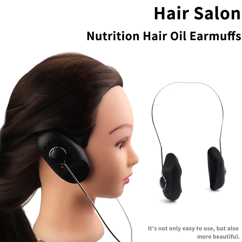 1 pair of silicone hair dye earmuffs ear protectors salon sleeves thermal protectors hair dye protectors