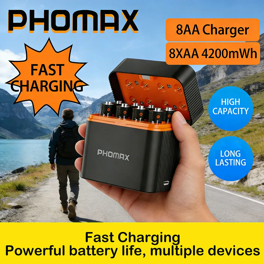 

PHOMAX AA 1.5V Li-ion Rechargeable Battery 4200mWh 1.5V Lithium AA Rechargeable Batteries 1.5v AA Battery For Remote Control Toy