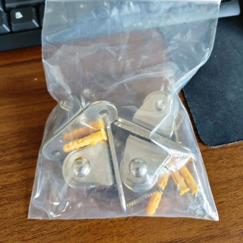 652F Quiet Bearing Cable Pulley Set Versatile Stainless Steel Cable Pulley Set Easy Installation Versatile Use 2pcs/set