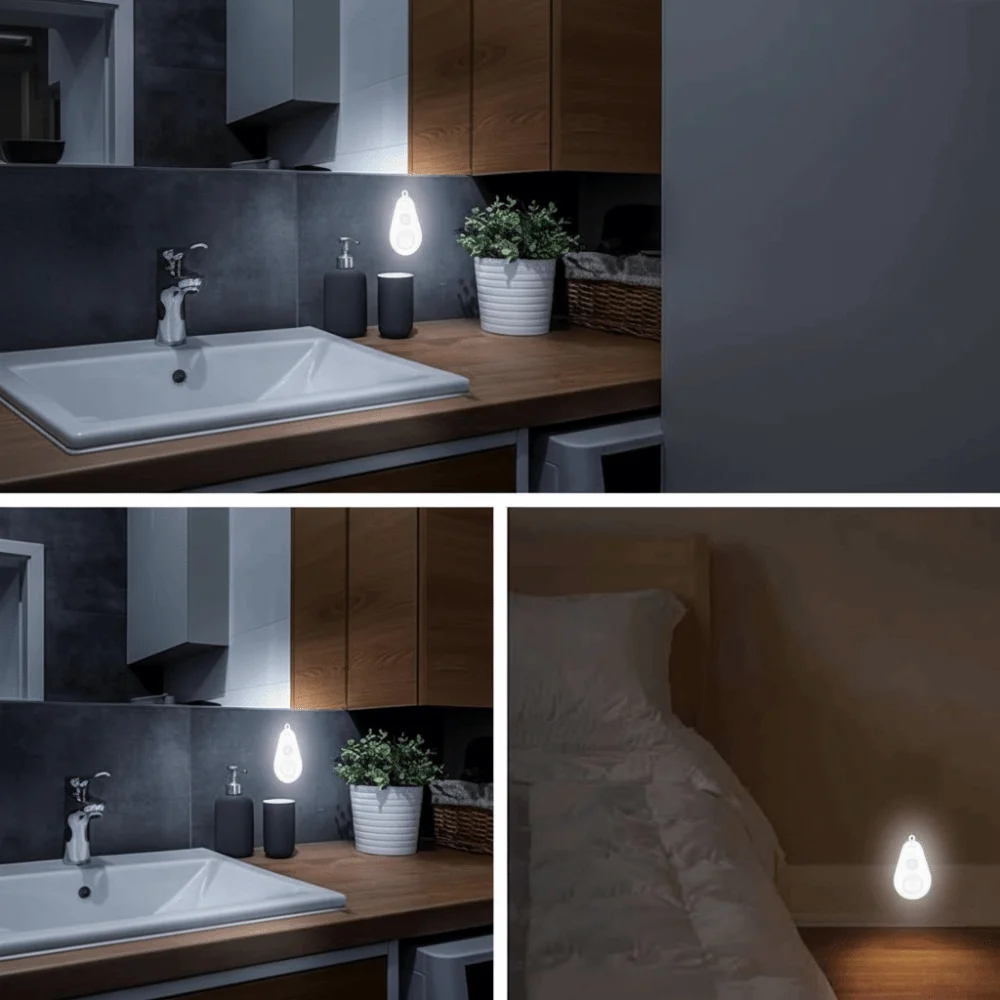 Mini Size Motion Sensor Night Light Type-c Motion Sensor Smart Night Light Auto On/Off Wireless Motion-Activated Light Night Use