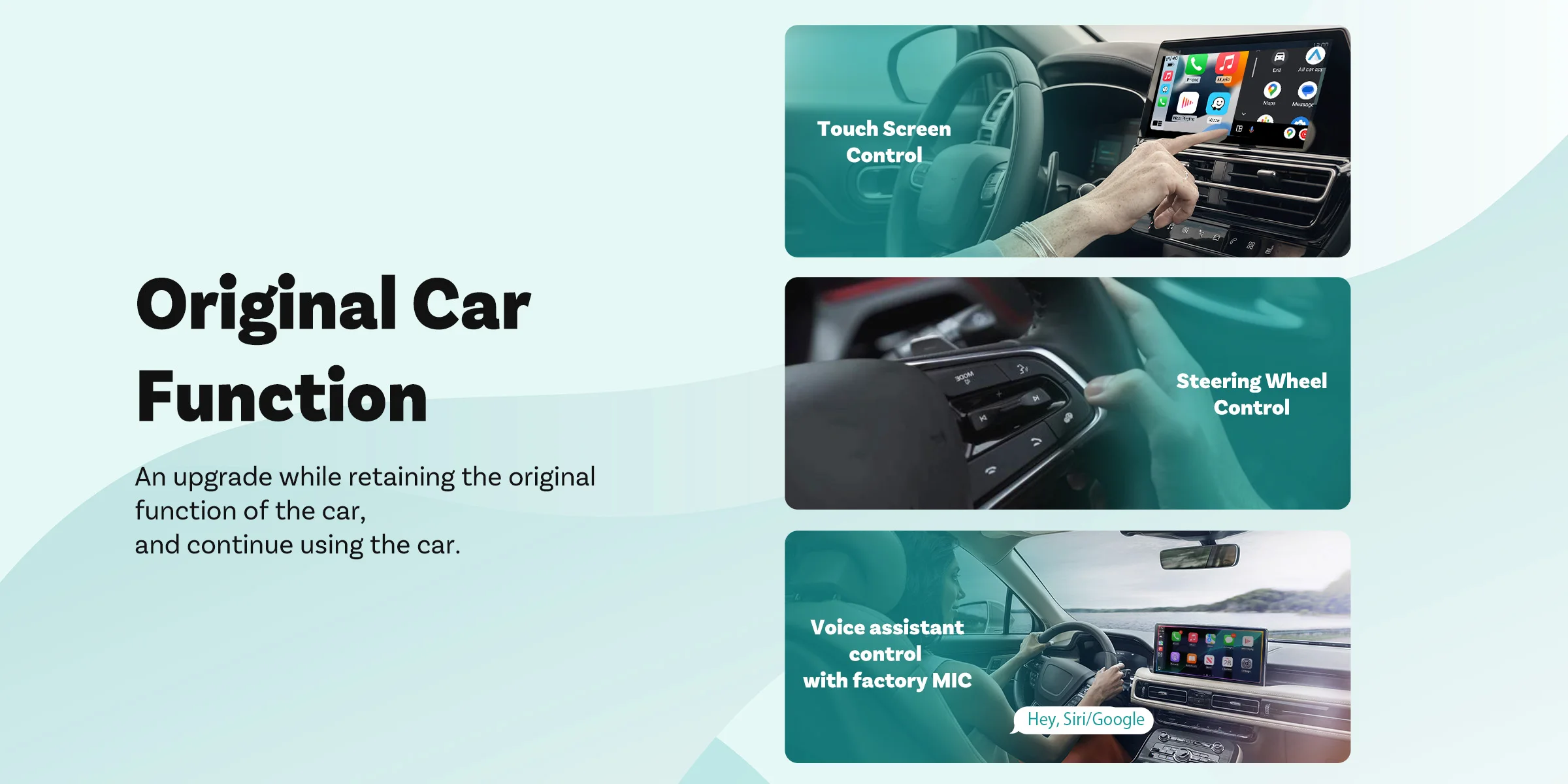 Ottocast Mini Slim Wireless CarPlay Android Auto Adapter USB Dongle Plug Play Bluetooth 5.0 Wifi Auto Connect for 98% of Cars