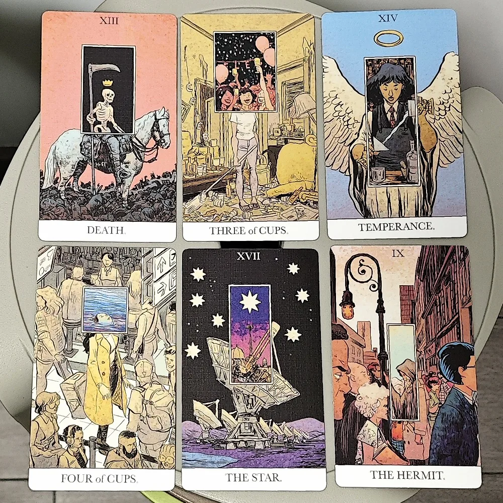 The Unveiled Tarot 80 Pcs Tarot Cards (with 2 Special Cards) In Rigid Box Printed on 350GSM Double Embossed Cardstock 12*7cm