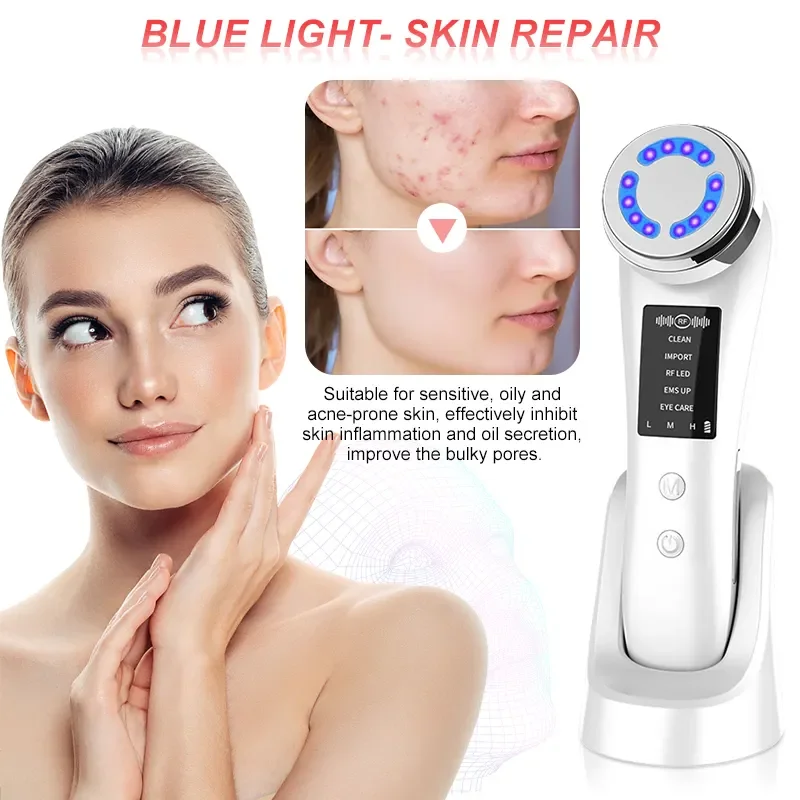 5 In 1 Skin Tightening Lifting LED Facial Skin Rejuvenation Massager Beauty Device