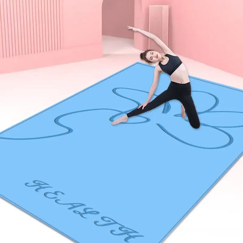 Practice Shockproof Mat Fitness Equipment Extra Large Double Person Yoga Mat Thick Wide Long Non-Slip Mat Children's Home Dance