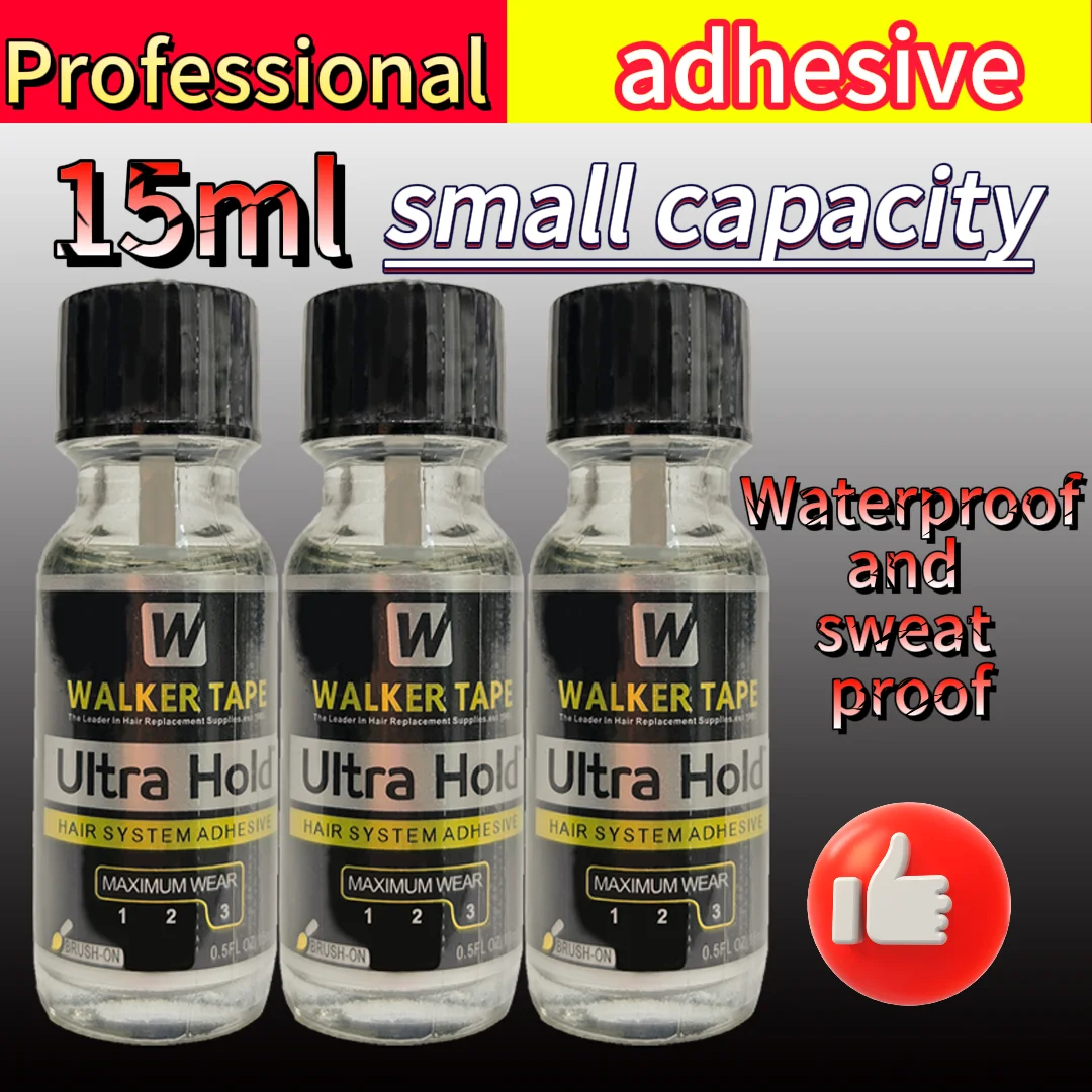 ووكر الشريط الترا عقد الدانتيل لاصق 0.5 أوقية/15 مللي مقاوم للماء شعر مستعار تأثيري إصلاح الأذن اللحية سلس طويلة الأمد لاصق سريع