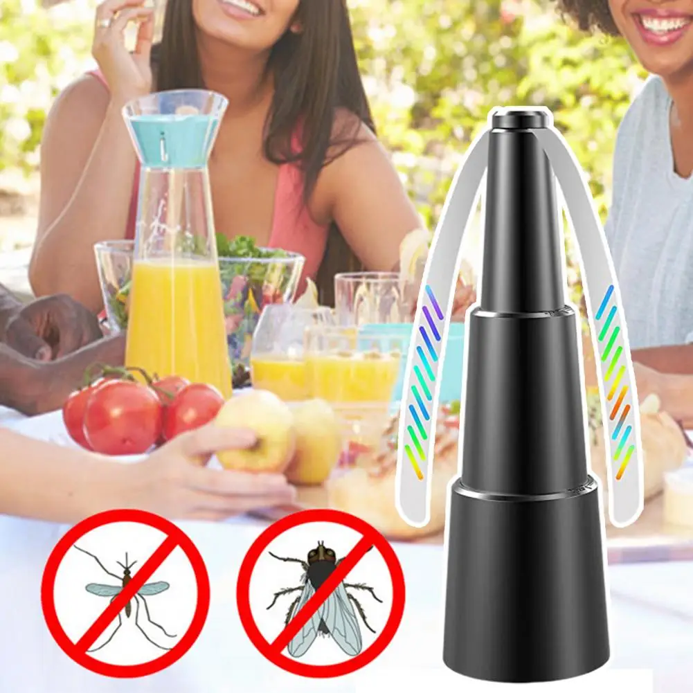 Fly Fan With Soft Stop Technology Reflective Blades Mosquito Repellent Fan USB/Battery Powered Fly Repeller For Camping Picnic