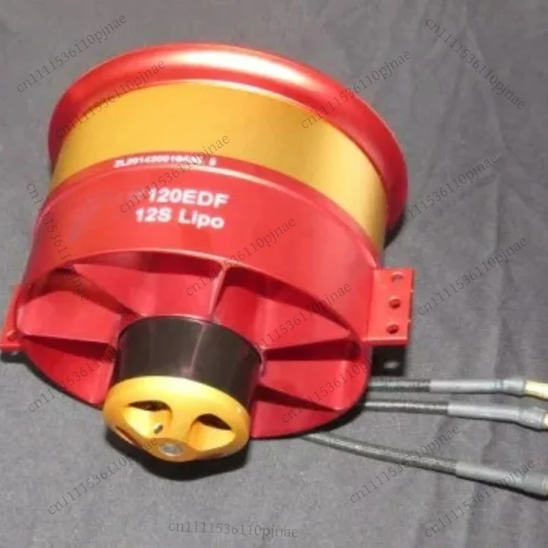 120mm Metal EDF Ducted Fan System, 12S 10kg Thrust for RC Jet Fighter Model Airplane