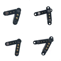 3Pin with ears waterproof  DC Magnetic Pogo Pin Connector Pitch 2.54mm 2.80mm  Spring Loaded Pogopin Male Female Contact Strip
