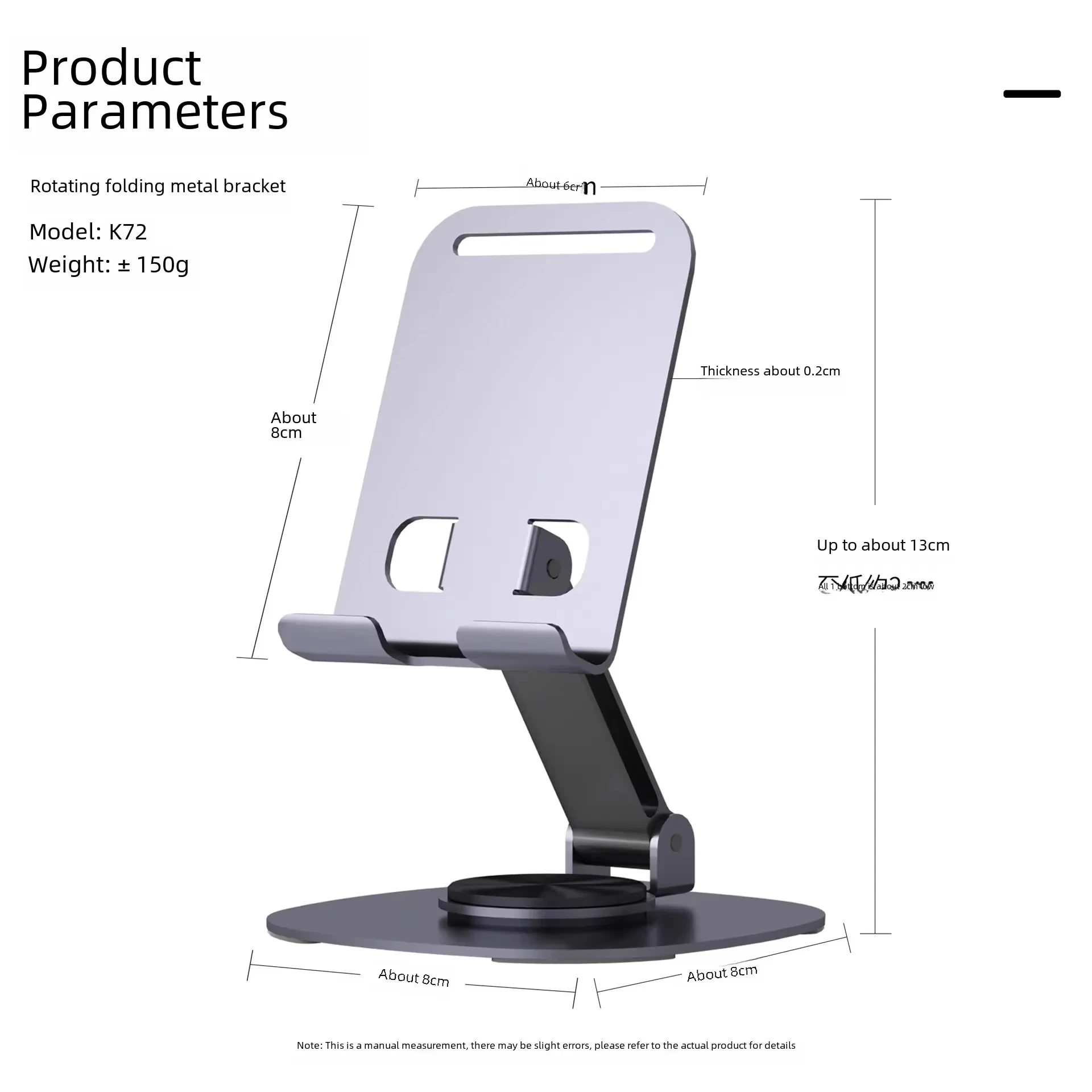 100% Metal Rotatable Mobile Phone Holder Lazy Person Chasing Video Relief Hand Fatigue Desktop Tablet Stand