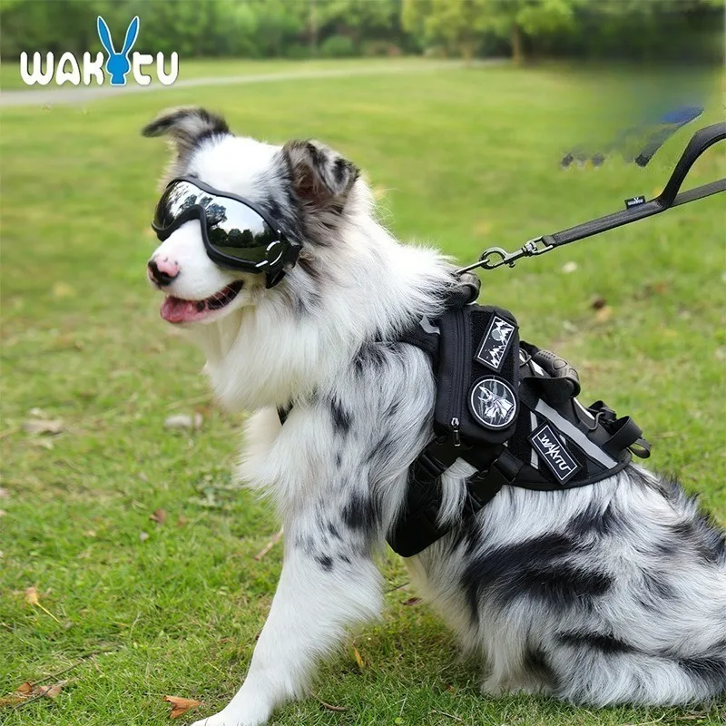 

Вакуytu Тактический сундук и спина собаки. Поводы для собак среднего и большого размера на открытом воздухе с жилетом для прогулок собак