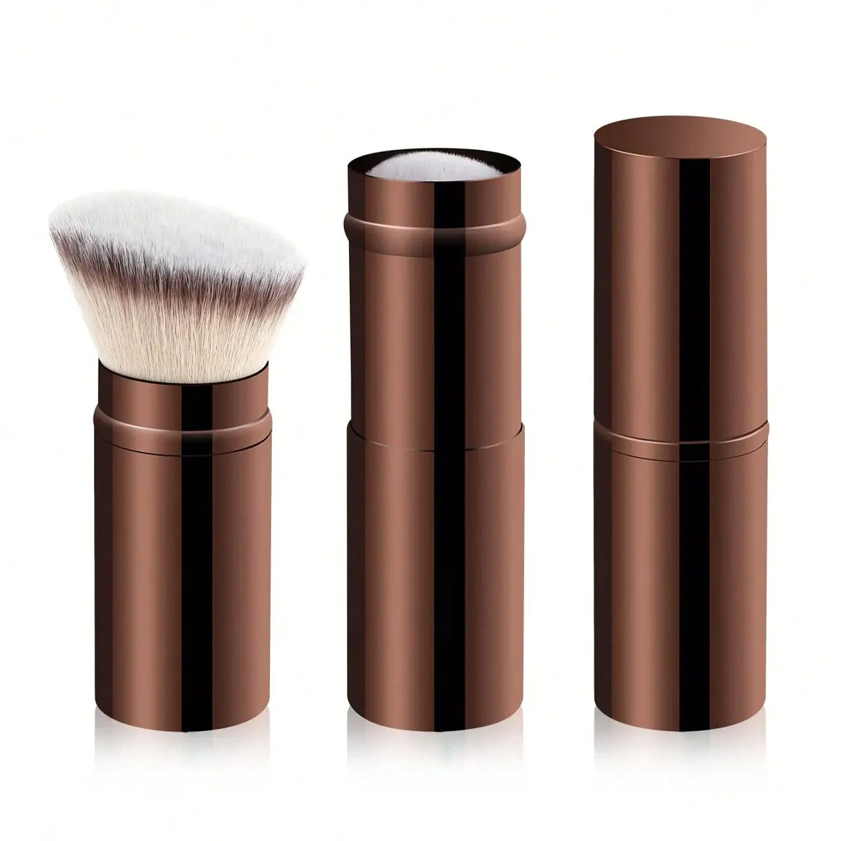 1 قطعة فرشاة الوجه المهنية القابلة للسحب فرشاة للمكياج فرشاة أحمر الخدود فرشاة كونتور فرشاة كريم الأساس فرشاة البودرة السائبة الاصطناعية H #1