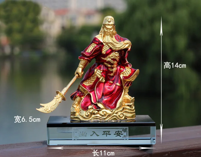HOME OFFICE  SHOP CAR TOP Efficacious Talisman Protection Money Drawing Martial God of wealth Guan gong Guan di FENG SHUI statue
