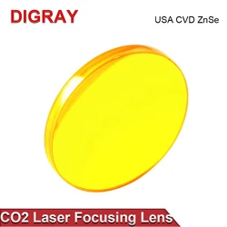 DIGRAY USA CVD ZnSe Focus Lens Dia 12mm 18mm 19.05mm 20mm FL 38.1 50.8 63.5 76.2 101.6mm For Co2 Laser Engraving Cutting Machine