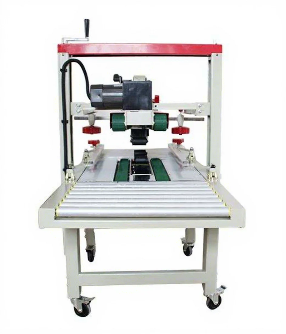 

Высокоскоростная полуавтоматическая машина для запечатывания картонных коробок с клейкой лентой для простых в эксплуатации картонных коробок